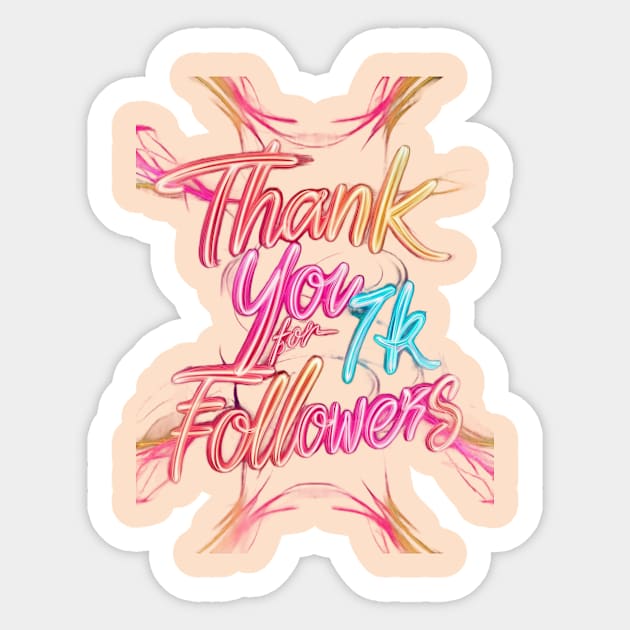 Thank You for 7k Followers Sticker by animegirlnft
